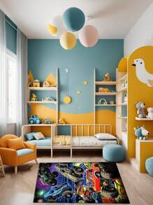 1 Stück Monster Truck Grafik Design dekorativer Teppich, Nachttisch Teppich, Schlafzimmer Teppich, Büro Teppich, Wohnzimmer Teppich, Heim Dekor Teppich, bedruckter Teppich, Fensterbank Teppich, geeignet für Heim Dekoration Teppich, Wohnzimmer Teppich, Teppich, Wohnzimmer Bereich Teppich, kleiner Bereich Teppich, Matte, Heim Dekor, großer Wohnzimmer Teppich, Wohnzimmer Heim Dekor, Raum Dekor, waschbarer Teppich