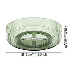 360°   回転トレイレイジースーザン冷蔵庫オーガナイザーターンテーブル収納トレイクリア食品収納オーガナイザースパイスラックキッチンオーガナイザー - 緑-S - チェックする 8