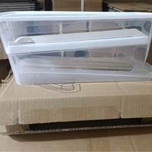 Soporte automático de doble capa para huevos, mantiene los huevos frescos, contenedor deslizante que sostiene de 12 a 14 huevos - Diseño con bisagras, material plástico, sin contacto con alimentos - Organizador de refrigerador, bandeja de huevos de cocina