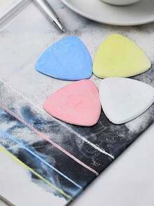 10pcs Triangle Tailor's Chalk, Sewing Fabric Chalk And Crease Marker Pen, Sewing Accessories, Erasable Fabric Marking Chalk Set, Multi-Color Sewing Pattern Marking Tools, Clothing Patch DIY Sewing Supplies