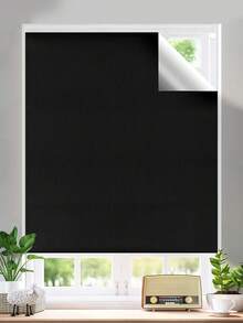 1pc Portable Blackout Curtain, Suitable For Bedroom And Travel - Easy To Install, Blackout Curtain For Home And Dorm Room, Provide Ultimate Privacy And Comfort - Black - View 3