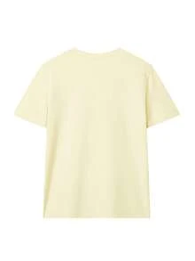 Summer New Arrival Minimalist Tropical Fruit Print Design Casual Everyday Round Neck Short Sleeve T-Shirt, Fashion Versatile Women Top - Yellow - View 5