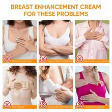 Breast Enhancement Cream, Natural Breast Enlargement Cream, Firms, Plumps And Lifts Your Breasts And Improves Sagging Breasts, For All Skin Types, 60 G/2.11 Fl Oz