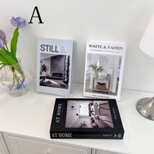 3pcs Vintage/Fake Books, Decorative Books, Props For Coffee Shop/Hotel Bookshelf, Photography, Movies/Videos