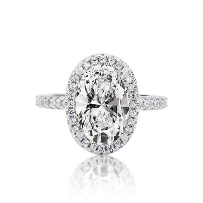 1 pièce Bague de fiançailles en anneau de diamant ovale noble de 5 carats en moissanite d'œuf de pigeon de luxe. Bague pour femmes en argent sterling 925. Bague de promesse, de mariage, éternité pour anniversaire, cadeau de bijoux raffiné.