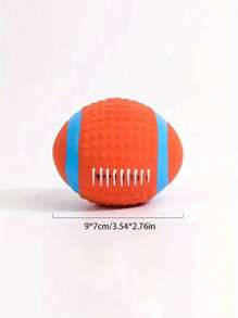 Interactive Pet Squeaky Toys, Pet Chasing Toys Ball, Dog Football/Volleyball/Rugby, Squeaky Dog Balls, Interactive Latex Rubber Squeaky Dog Toys, Soft Bouncy Fetch Toys For Small Dogs, Training Tools, Pet Supplies, No Battery Required - Multicolor - View 16
