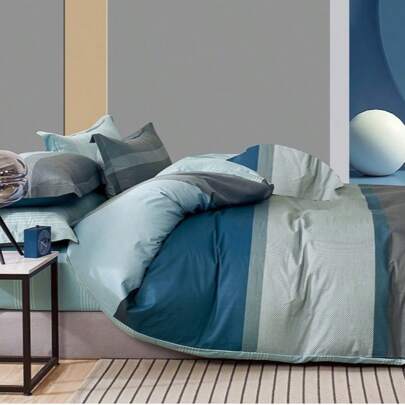 3 Stücke Baumwoll-Tagesdecken- und Kissenbezug-Set, ganzjährig verwendbar