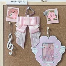 Millennium Style Wave Point Bow Bag Pendant-Star Chasing Girl And Boy Bag Decoration Pendant- Badge Bag Accessories - Original Versatile Badge Support Ita Bag Accessories Bow-Lolita Decorative Headpiece Edge Clip