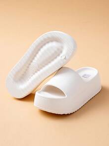 Sandalias de mujer con cuña, nuevas sandalias de verano con suela gruesa antideslizante - Blanco - Ver 7