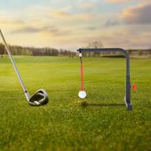 TFCFL Golf Swing Trainer Aid Golf Practice Swing Groover & Hitting Training Adjustable - Đen và đỏ - Xem 1