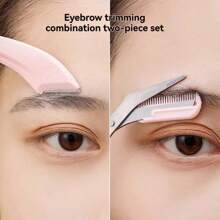 3Pcs/Set Eyebrow Clippers/Crescent Shaped Eyebrow Trimmer, Blade, Novice Eyebrow Scraper, Male/Female Exclusive Set Back To School