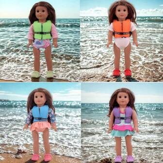 New 18-Inch American Girl Doll Accessories - Life Jacket Accessories For Outdoor Water Activities