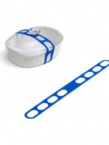 Silicone Universal Reusable Box Fixing Strap, Lid Latch The Reusable Universal Lid Securing Strap For Crockpots, Strong Grip, Easy To Use, Adjustable, , And Versatile Lid Fastening Solution, Perfect For Home, Office, And Outdoor Use, Make It Easy To Transport Your Favorite Dishes With One Simple Strap - Multicolor - View 8