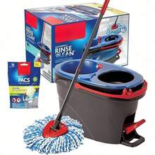 EasyWring RinseClean Microfiber Spin Mop & Bucket Floor Cleaning System With Citrus Pac (Variety Pack) - 1 - 查看 1