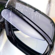 2pcs Side Mirror Visor Rain Guards, Car Rear View Mirror Rain Eyebrows, Bling Crystal Rear View Mirror Rain Visor Guard, Rhinestone Rainproof Car Side Mirror Rain Visor Smoke Cover, Universal, Rearview Mirror Rain Board, Rain Visor, Universal, High-End Look, For Car, Truck, SUV