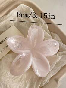 Set de 3 cleme de păr din plastic cu design floral Ombre, accesorii de păr elegante, minimaliste, asortate, pentru uz zilnic, pentru femei