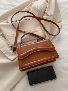Bolso de mano mini de moda para mujeres, nuevo modelo de primavera/verano con unicolor convertible a bandolera/bolso de hombro, bolso casual para la oficina y el día a día