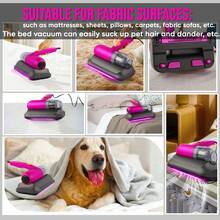 Bed Vacuum Cleaner, 13Kpa Strong Suction And Low Noise, UV Light, Washable HEPA Filter For Deep Clean, Handheld Vacuum Effectively Clean Up Bed,Mattress Vacuum Corded,Sofas, Pet Hair And Carpets - Multicolor - View 8