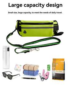 1pc 4 Seasons Pet Leash, Adjustable Dog Running Leash With Waist Bag, Multifunctional Retractable Anti-Pulling Outdoor Walking Dog Leash - Multicolor - View 10