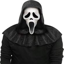 Scary Scream Mask, Horror Movie Killer Costume Prop For Halloween Adult Role Play - Multicolor - View 6