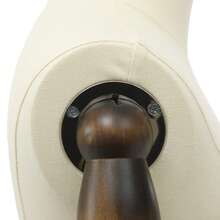 Men's Clothing Rack Men's Clothing Supports, Height Adjustable Clothes Rack With Removable Shoe And Trouser Racks Suitable For Clothing Stores Etc. - Beige+Brown - View 3