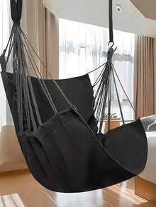 1pc Indoor/Outdoor Hanging Chair Swing Hammock Stool Chair, Extra Long Thickened Slouchy Rocking Chair For College Dorm Room, Comfortable Fabric, Machine Washable, Suitable For Home, Bedroom, Patio - Multicolor - View 8