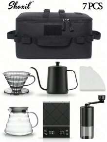 shoxil Set Penyaring Kopi 5/6/7/14/15pcs - Set Lengkap Penyaring Kopi Tuang dengan Filter dan Aksesoris, Cocok untuk Penggunaan di Rumah, Kantor, atau Kafe - V60 - View 17