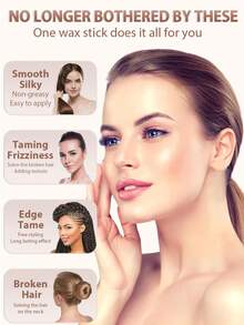 ikt 光滑服帖背头造型套装，包含发蜡、边缘梳、尖尾梳、猪鬃刷和发髻器，助您打造光滑服帖的发型 - 黑色 - 查看 6