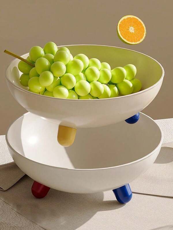 1 pieza Bandeja de fruta platillo de diseño elegante y sencillo para sala de estar, mesa de café, uso doméstico, exhibidor creativo en forma de triángulo para bocadillos, dulces y fruta seca