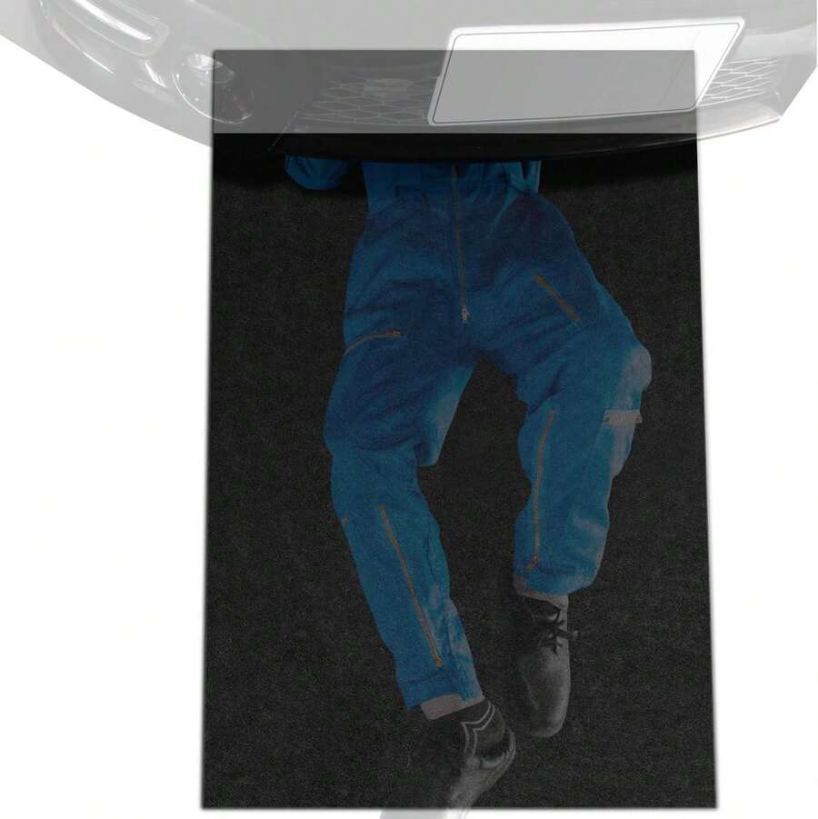 Alfombra antigolpes Golener - Alfombra para piso de garaje, Almohadilla absorbente de aceite, Alfombra de mantenimiento premium, Impermeable, Contiene líquidos, Protege la superficie del garaje contra derrames y manchas, Reutilizable, Lavable, Duradera, Negro, 36"X59" - 3 x 411 - Ver 1