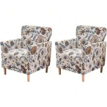 Local Delivery - Banquet Armchair Slipcover Printed Chair Covers With Arms Stretch Club Chair Slipcover Soft Armchair Sofa Covers Anti-Slip Furniture Protector For Dogs Pets Home Living Room Decor, 14 - A2 - 查看 9