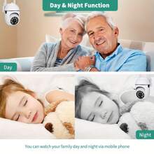 1080P Security Camera, Indoor And Outdoor Monitoring, Supports 2.4GHz WIFI With Full-Color Night Vision, Spotlight And Speaker, For Indoor And Outdoor Home Security System, Rotation/Tilt/Zoom, Motion Tracking - Very Suitable For Young People, The Elderly And Pets, Compatible With Alexa, Wireless Control, Home Security System, Speaker Functionality, Security Camera, Christmas, Thanksgiving Giftction