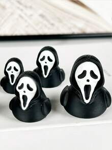 1 Inch Micro Creepy Duck, Tiny Mini Grim Reaper Duck, Ghost Duck Model, Mini Decor Figurine, Easter Gift, Birthday Surprise, Dark Magic Garden Decor, Dollhouse Accessory, Prank, Quirky Resin, Halloween Spooky Duck, 3D Printed Ornament, Christmas Decoration, New Year Desktop Accessory - Multicolor - View 8