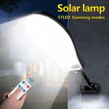 6000000LM Outdoor Solar Light,Solar Powered Motion Sensor Security Lights,3 Modes Solar LED Street Light,Outdoor Solar Wall Light With Remote Control,Solar Charging Light,Suitable For Outdoor Decor,Garden Decor,Patio Lighting,Garage Lighting,Entrance Light