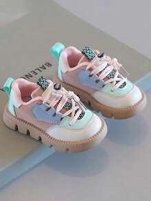 Zapatos deportivos para niñas de otoño/invierno, zapatos de caminar para bebés con suela suave