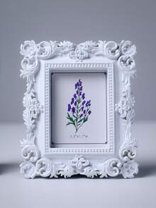 复古小金色相框 3.5 英寸巴洛克树脂 - 圣诞节万圣节派对礼品和婚礼纪念品，迷你相框散装套装（1/5/10 件）优雅家居装饰 - 白色 - 查看 5