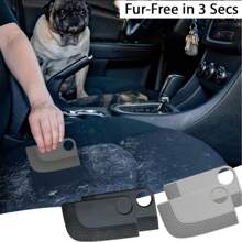 1pc Car Interior Hair Cleaning Brush, Portable Pet Hair Remover Tool, Reusable Pet Hair Removal Brush For Clothes, Seat Covers, And Upholstery Easy Clean Lint Roller