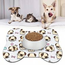 1 pezzo Tappetino per ciotole cibo per animali domestici, tappetino assorbente per cibo di cani e gatti, tappetino per ciotole impermeabile e antistrappo, tappetino facile da pulire per ciotole acqua e cibo di cani e gatti, accessori per animali domestici, tappetino pasti adatto per animali domestici sporcaccioni e che fanno molta confusione
