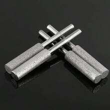 10pcs Diamond Chainsaw Sharpening Kit, Titanium Coated Alumina Grinding Burrs, Rotary Tool Deburring Stone Filer Suitable For Chainsaw, Jade, Glass, Metal, Wood Sharpening - Non-Battery Powered Mode - Multiple Specifications - View 5