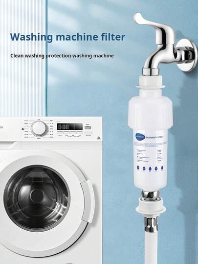 1 件装前置式洗衣机/淋浴过滤器/高流量除氯 PP/洗衣机/马桶/淋浴喷头滤水器套装（不适用于美国/韩国）