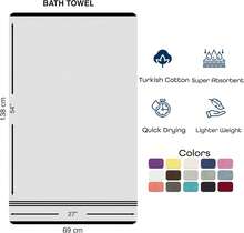 Lilac Purple Bath Towels 4 Pack Soft And Absorbent, Premium Quality Perfect For Daily Use 100% Cotton Towel 600 GSM - Lilac Purple - View 8