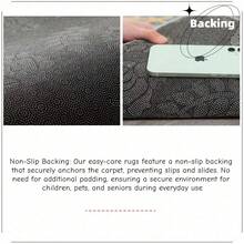 A Large Area Rug, An Ultra-Value Lightweight And Portable Option Featuring Personalized Black Abstract Patterns. This Luxurious Area Rug Complements Various Home Decors, Is Premium Machine-Washable, And Crafted With High-Density Material With Non-Slip Bottom Granules For Fade Resistance. Back To School Entryway Decor Bathroom Kitchen Decor - Multicolor - View 9