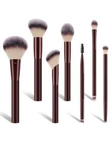 [Champagne Gold ]18-20-22-25-30 Pcs Makeup Brush Sets Premium Synthetic Hair Eyeshadow Blending Brush Sets Cosmetics Tools - 酒紅色 - 查看 9