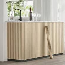 45pcs/Roll Grey Self-Adhesive Waterproof Faux Wood Grain Wallpaper, Easy Removable, Suitable For Modern Simple Home Decor, Living Room Wall Sticker Wall Paper Wall Stickers Room Decor Wall Decor Kitchen Bedroom Living Room Decor - Beige - View 8
