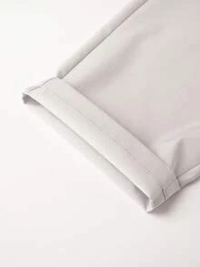 TECTOP Quần đi bộ đường dài ngoài trời cho nữ có cạp chun, 2 túi, dáng ngắn, thoáng khí và thoải mái, mùa xuân/hè - trắng - Xem 10