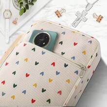 WOBAGMEN - Funda bíblica para mujer, funda bíblica cordoury con asa, funda de libro de la Biblia morada, funda de transporte para regalo cristiano protector de la Biblia (arco zhengqi) (arco zhengqi - Amor beige - Ver 6