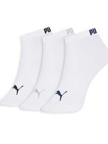 Puma Pum@ 3 Pairs Unisex Short Shaft Cotton Socks 4725 Winter - 白色 - 查看 1