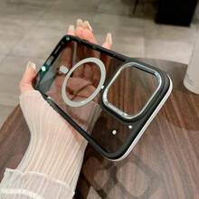 Mida Style Case Compatible With IPhone Color Frame With Heavy Duty Magnetic Technology - Orange - View 5