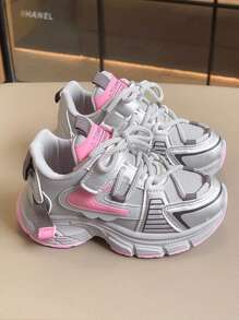 Zapatos deportivos casuales y transpirables de malla para niños y niñas, zapatillas atléticas antideslizantes