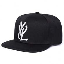 1 pieza Gorra de béisbol tipo snapback con bordado de letras YLV para hombre, ajustable, de moda, con protección UV, adecuada para uso en exteriores, viajes, fiestas en la playa en primavera y otoño - Multicolor - Ver 4